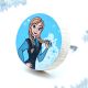 Handmade Pine Wood Anna Themed Knob for Kids Furniture